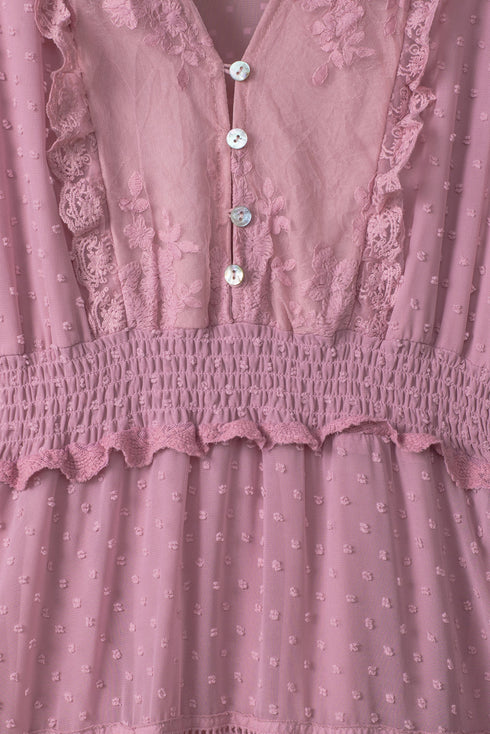 Luminous Dawn Lace Gown